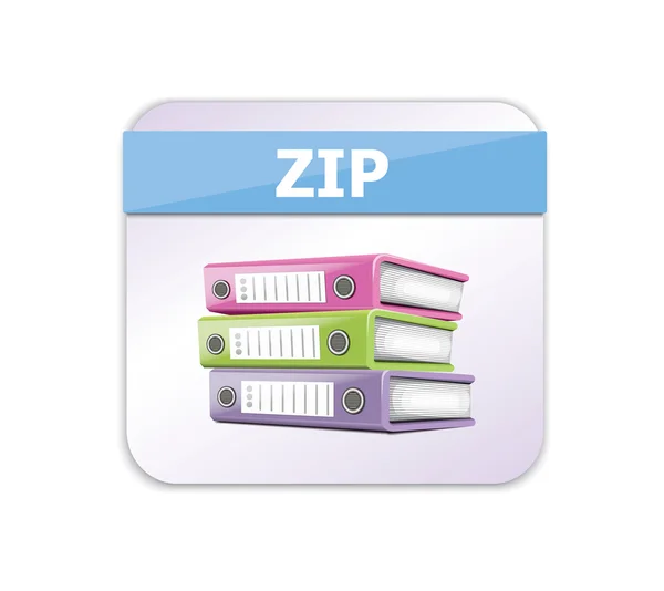 Icono ZIP — Vector de stock