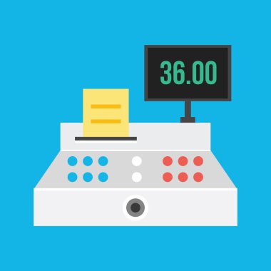 Vector Cash Register Icon clipart