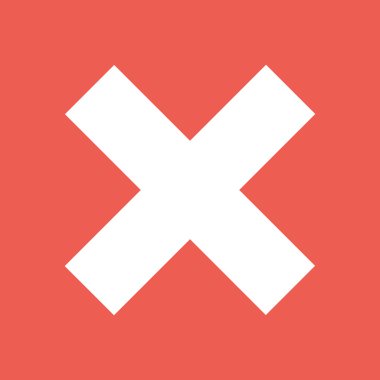 vektör kapat simgesini