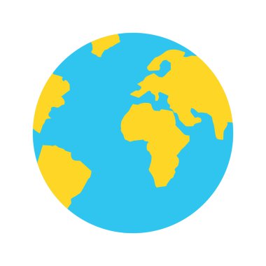 vektör earth simgesini