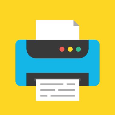 vektör yazıcı simgesini