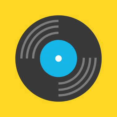 vektör vinil kayıt simgesi