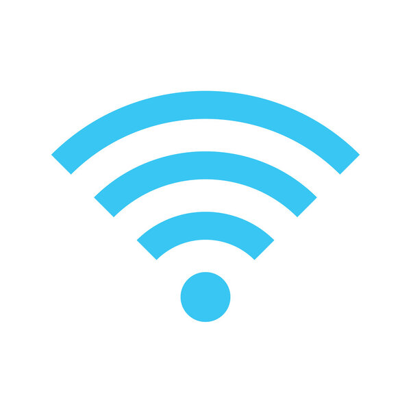 Иконка векторной беспроводной сети
