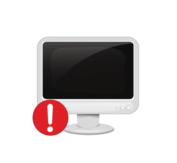 Aviso de computador Icon2 — Vetor de Stock