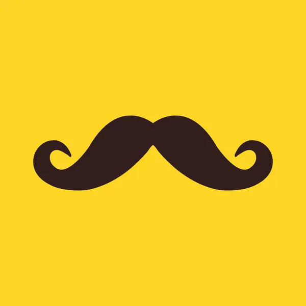 Vector Mustache Icono — Vector de stock