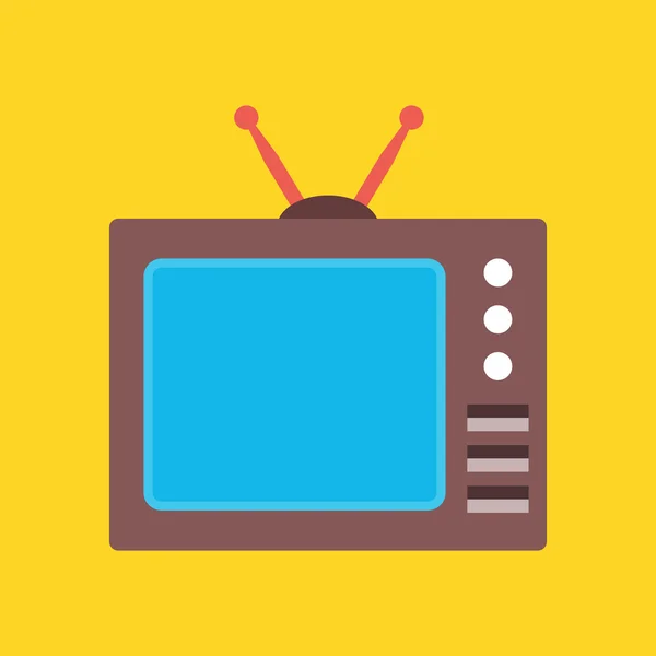 Ρετρό tv εικονίδιο του φορέα — Διανυσματικό Αρχείο