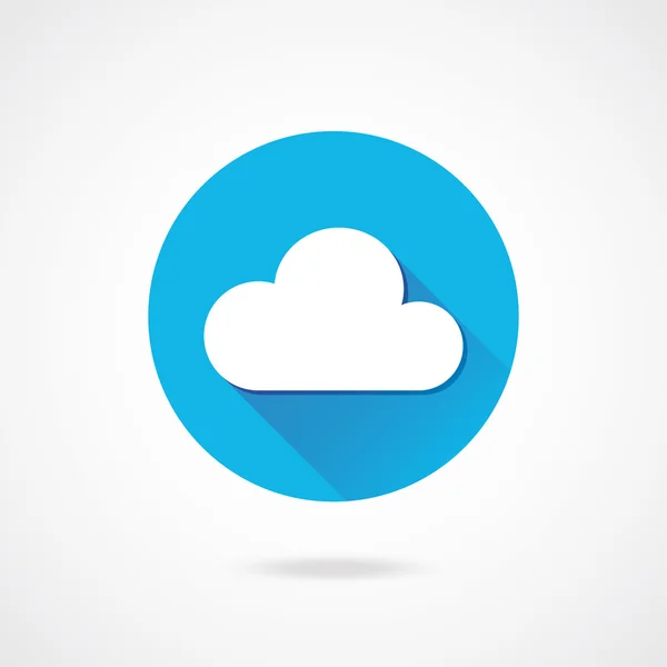 Icono de nube vectorial — Vector de stock