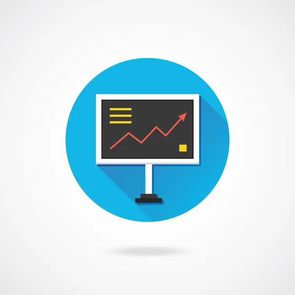 Icono de tablero de diagrama vectorial — Archivo Imágenes Vectoriales