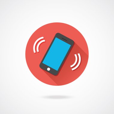 Vector Ringing Phone Icon clipart