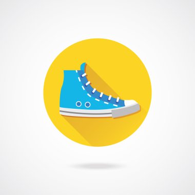 vektör sneaker simgesi