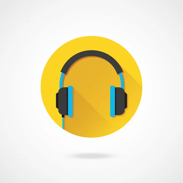 Icono auriculares vectoriales — Vector de stock