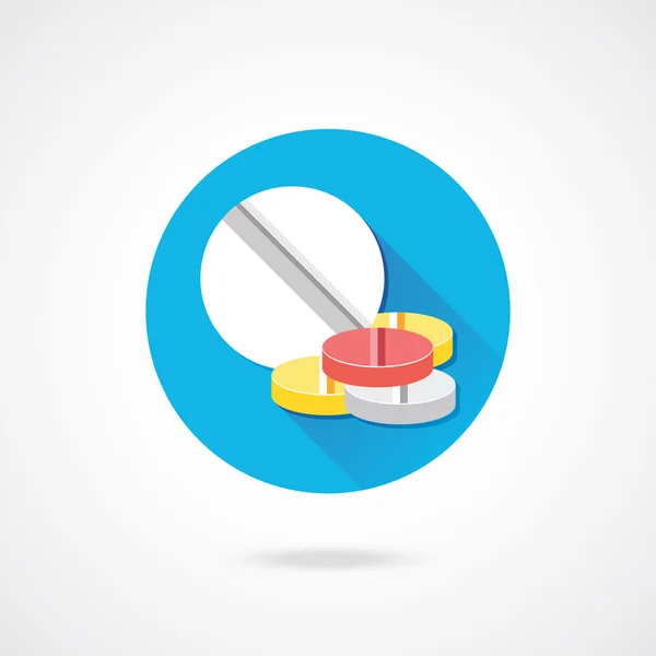Icona delle pillole vettoriali — Vettoriale Stock