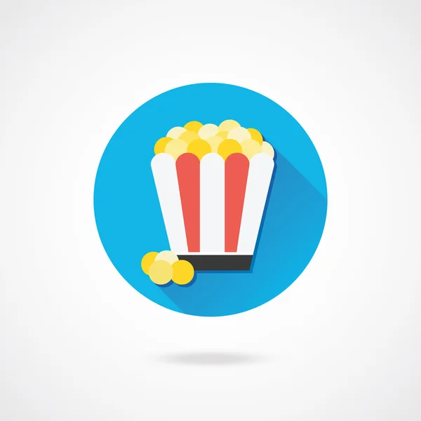 Vector popcorn pictogram — Stockvector