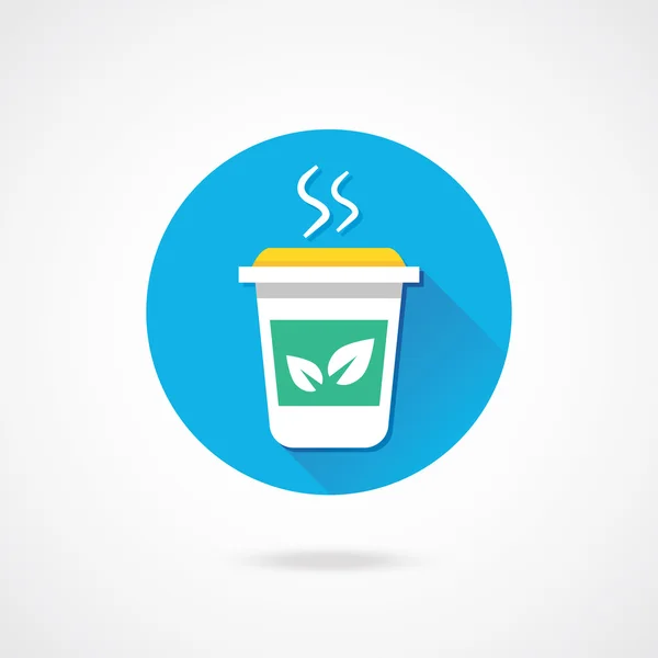 Vector thee cup pictogram — Stockvector