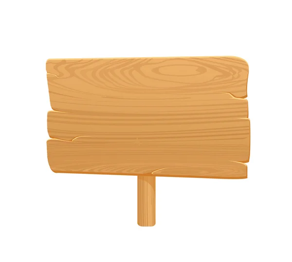Icono de tablero de madera sobre fondo blanco2 — Vector de stock