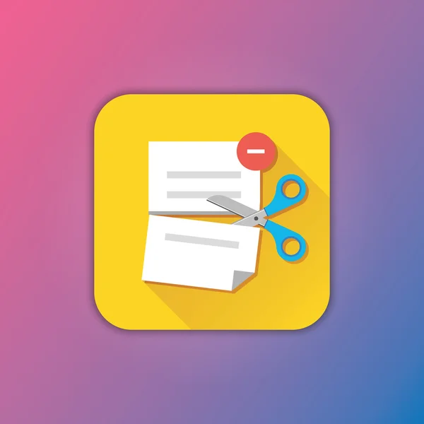 Vector Eliminar icono de documento — Archivo Imágenes Vectoriales