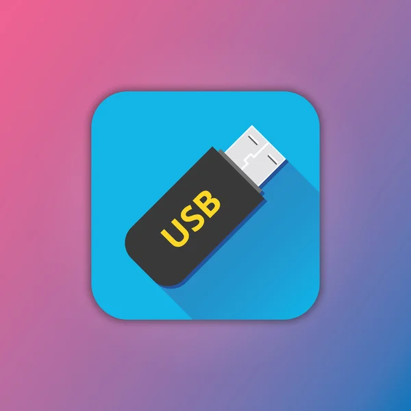 Vektor flash usb drive icon — Stock vektor