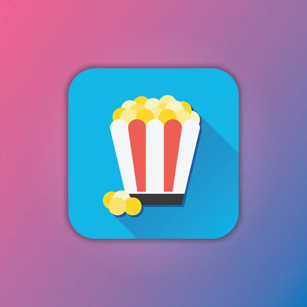 Vektor popcorn icon — Stock vektor