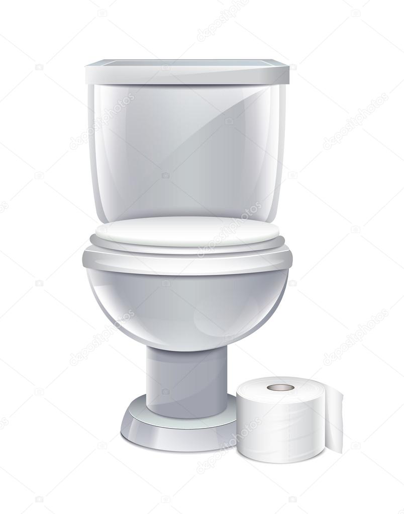 Toilet With Toilet Paper