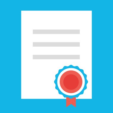 vektör sertifika simge