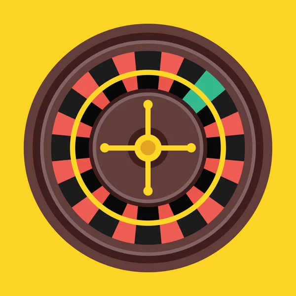 Vector roulette wiel pictogram — Stockvector