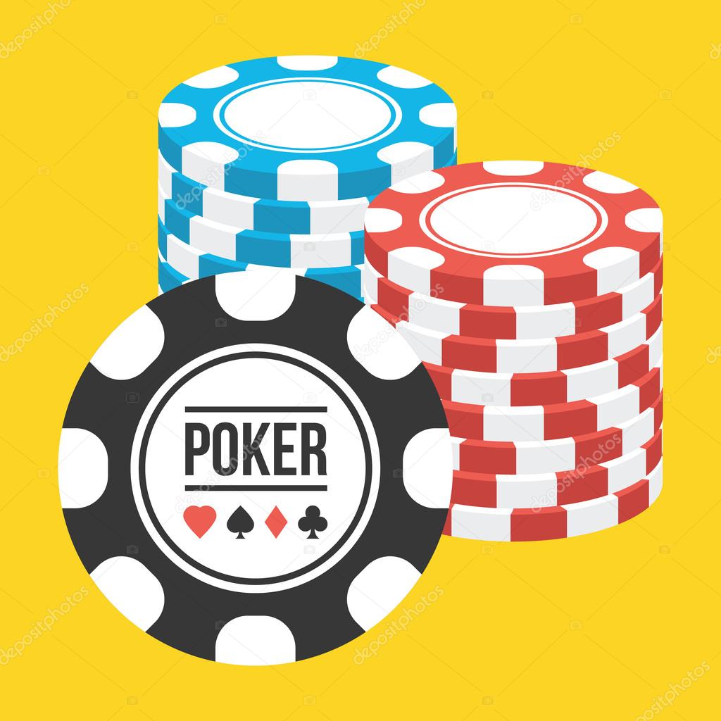 Vector Poker Chips Stacks Icon