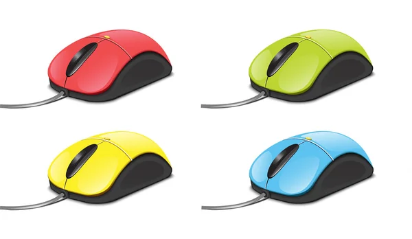 Computador Mouse Set2 —  Vetores de Stock