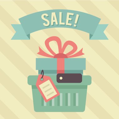 vektör vintage Satılık illüstrasyon