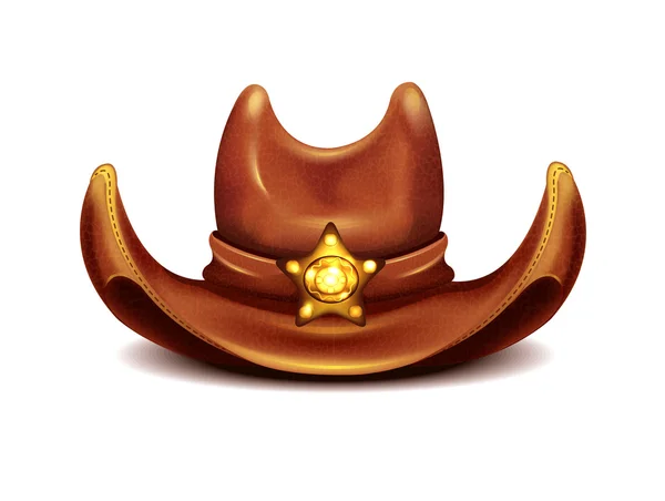 Sombrero de vaquero — Vector de stock