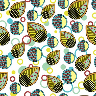 soyut yaprağı deseni