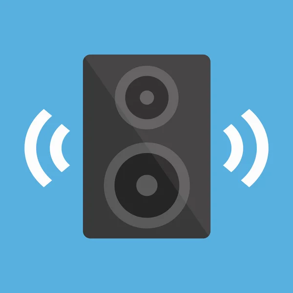 Icona altoparlante audio vettoriale — Vettoriale Stock