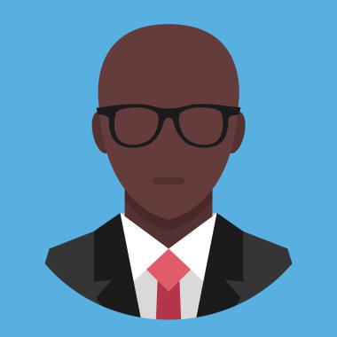 iş kıyafeti simge vektör siyah adam