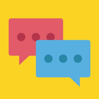 vektör sohbet simgesi