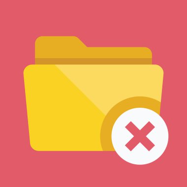 vektör yakın klasör simgesi