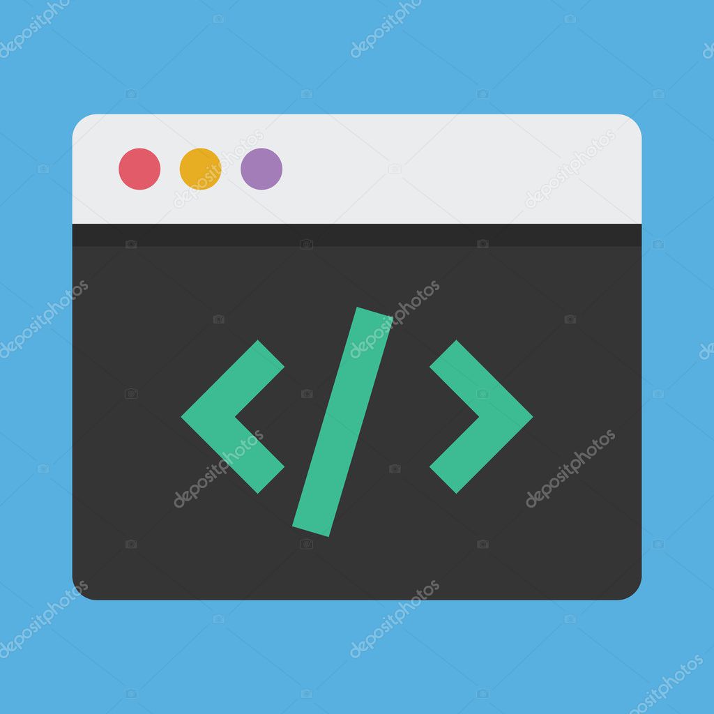 Vector Coding Icon