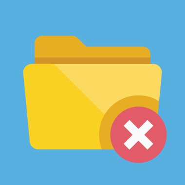 vektör Sil Klasör simgesi