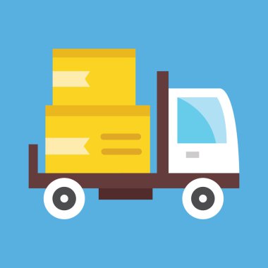 Vektör Taşıma Kamyonu simgesi