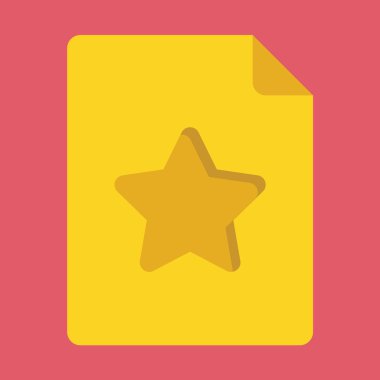 vektör favori belge simgesi