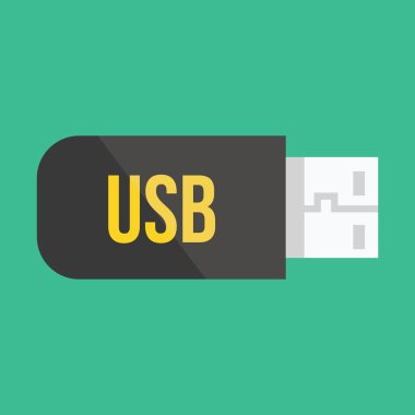 vektör usb flash aygıtı simgesi