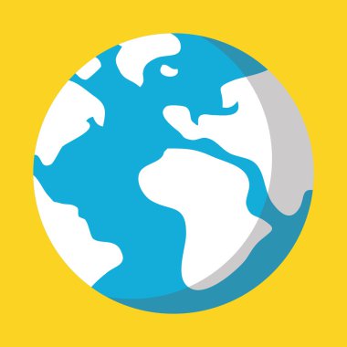 Vektör Gezegen Dünya simgesi