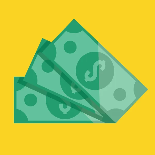 vektör dolar faturaları simgesi