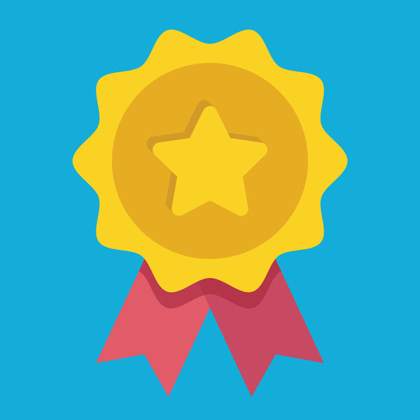 Vector Gold Medal Icon