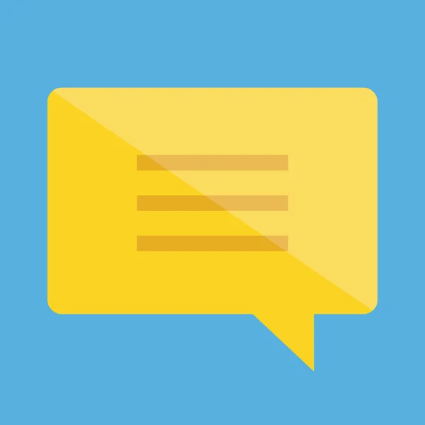 Icona Chat messaggio vettoriale — Vettoriale Stock