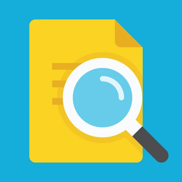 Vector Search the Document Icon — Stock Vector