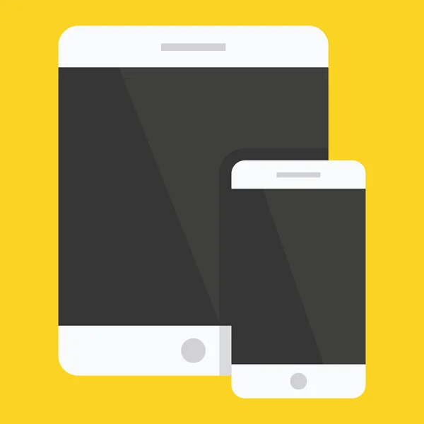 Vector Smartphone y Tablet Icon — Archivo Imágenes Vectoriales