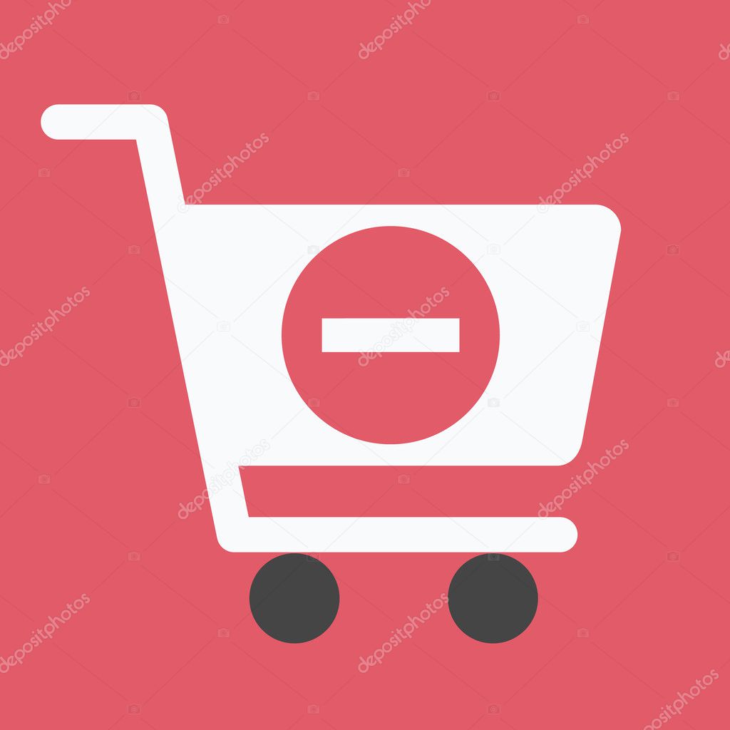 Vector Shopping Cart Remove from Cart Icon