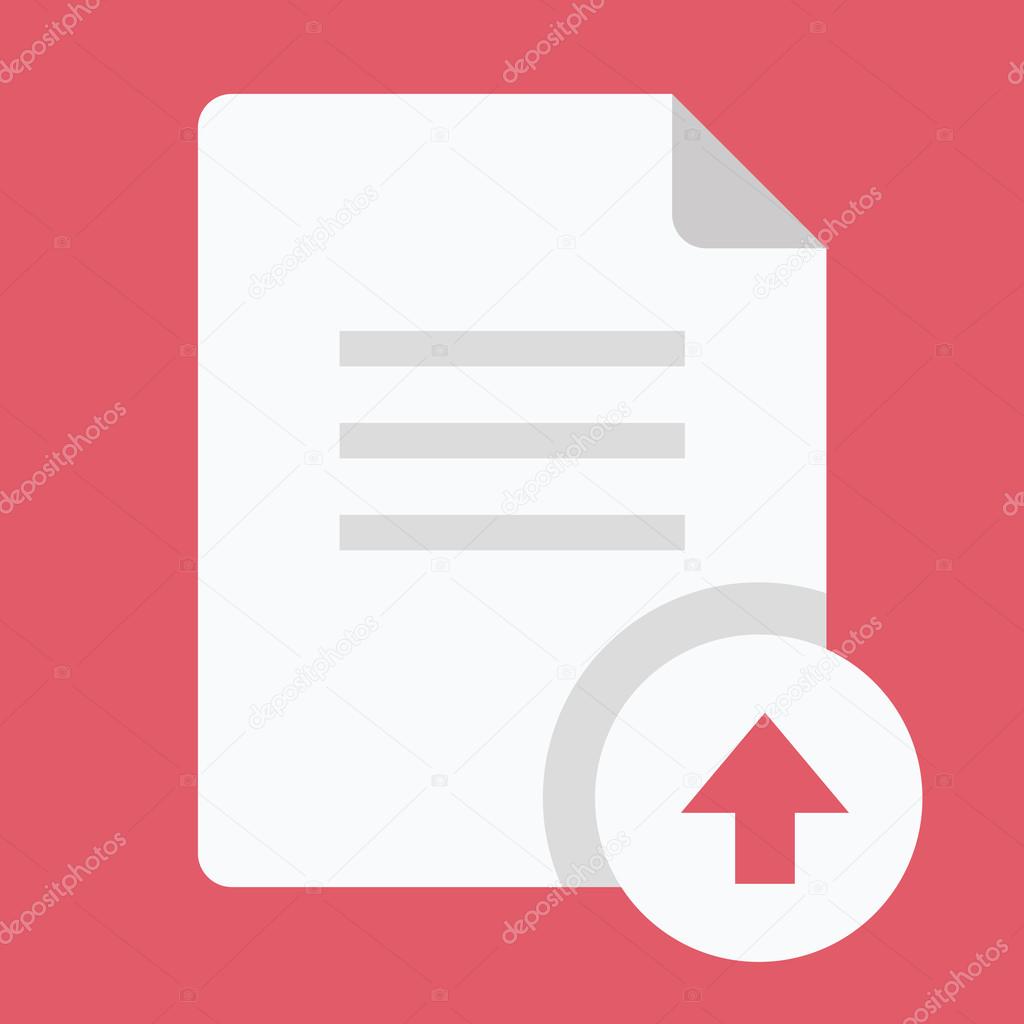 Vector Upload Document Icon
