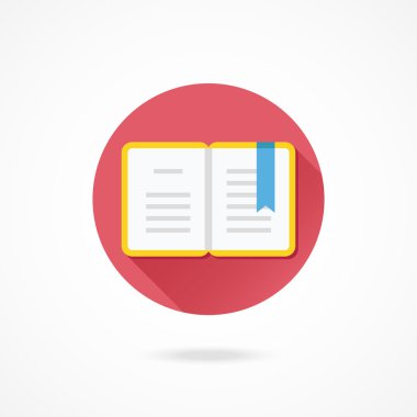 yer işareti ile açık kitap