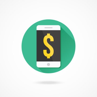Smartphone ve dolar işareti