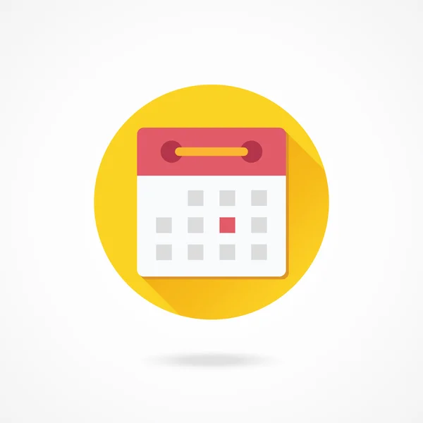 Calendrier plat — Image vectorielle